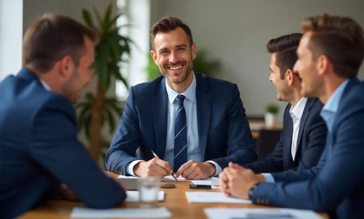 ASICO property managers meeting with an owner